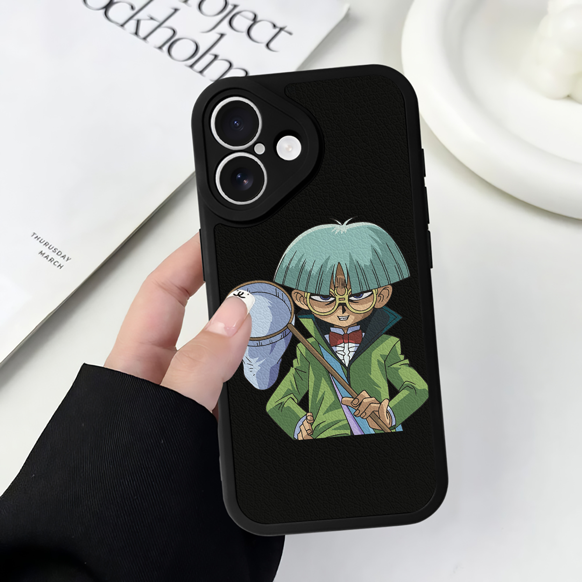 遊☆戯☆王 Yu-Gi-Oh! 【iPhone 16シリーズ対応】シリコンスマホケース（レザー調） 材質：シリコン